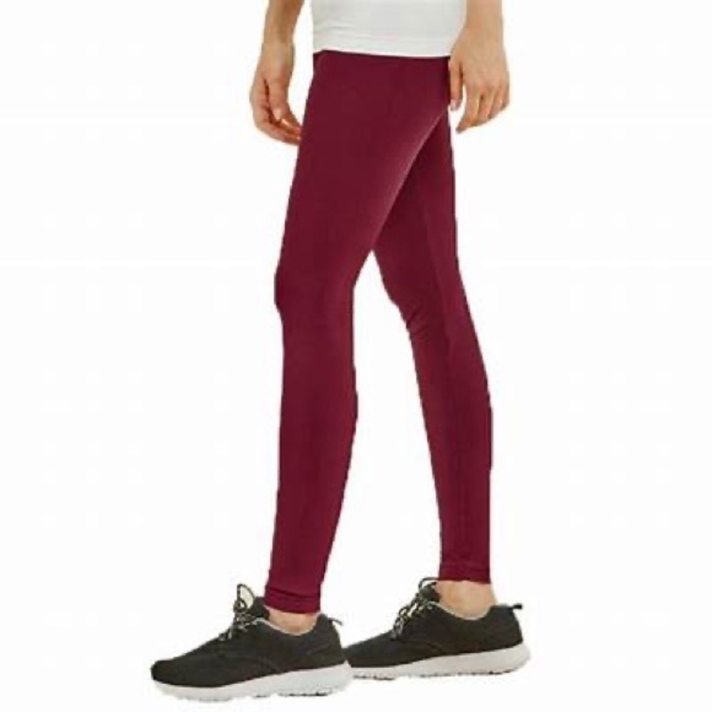 🌿 Boutique burgundy red stretch legging pants